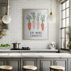 Eat More Carrots Poster