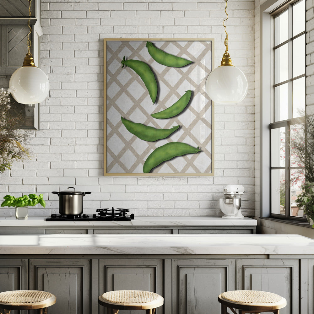 Sugar snap peas Poster