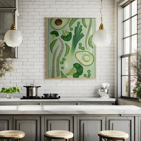 Green vegetables Poster