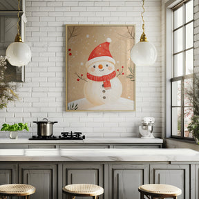 Christmas Snowman Poster