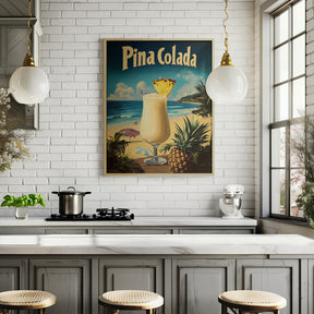 Pina Colada Vintage Poster