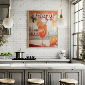 Aperol Spritz Tropical Poster