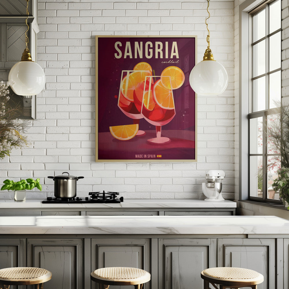 Sangria Cocktail Poster