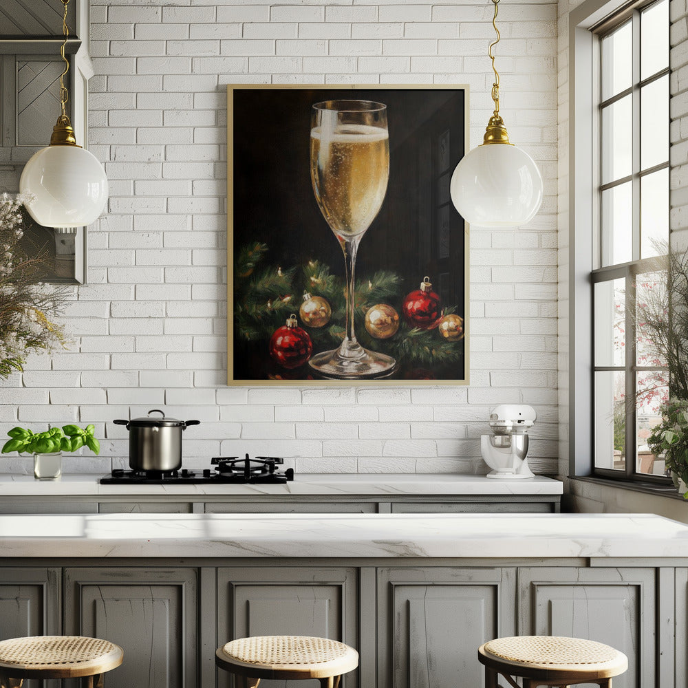 Christmas  Champagne Poster