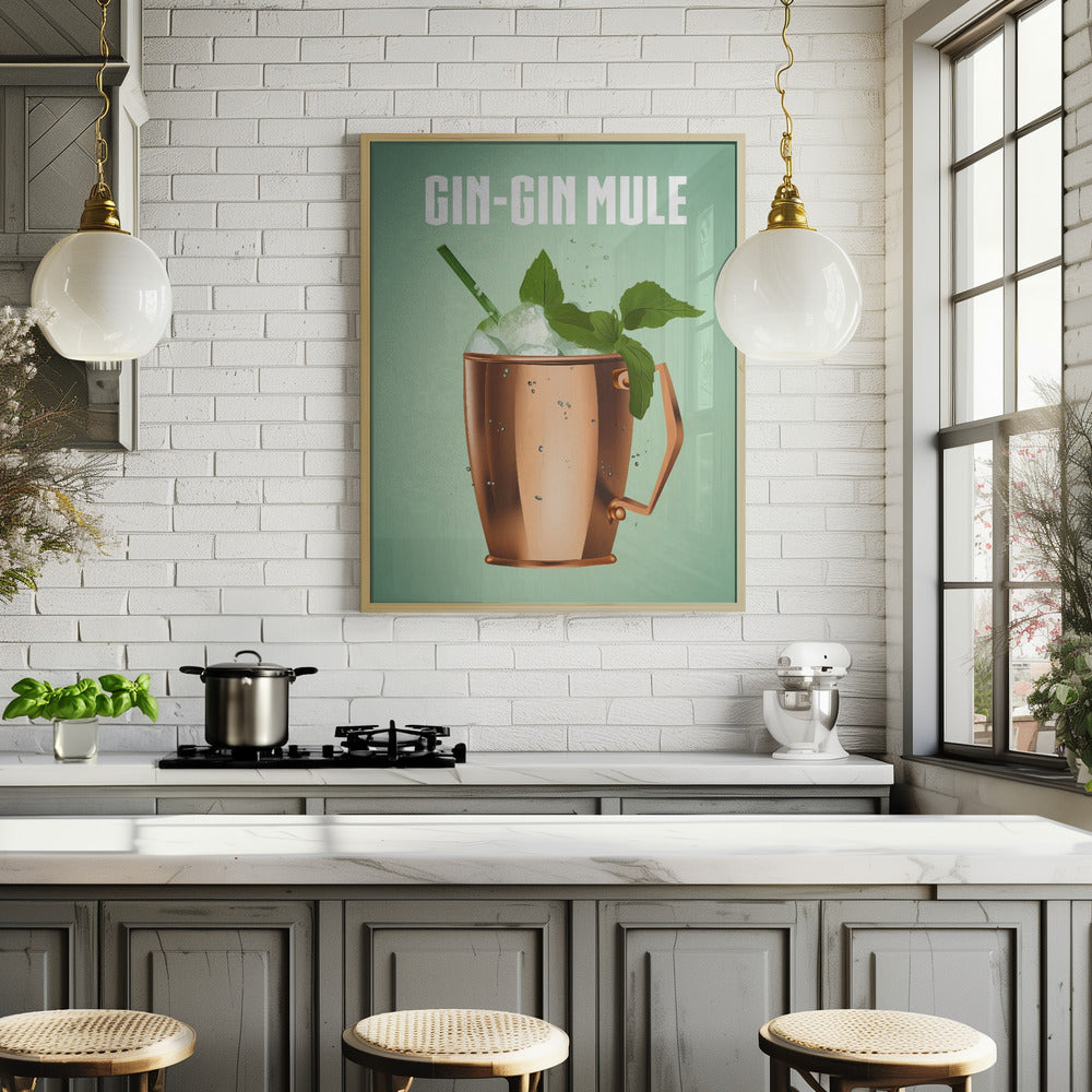 Gin Gin Mule Copper Poster