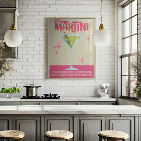 Dirty Martini Cocktail 01.png Poster