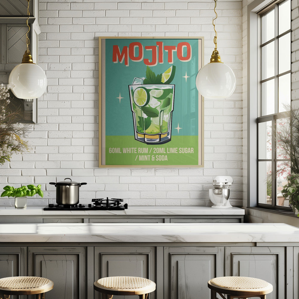 Mojito Cocktail Poster