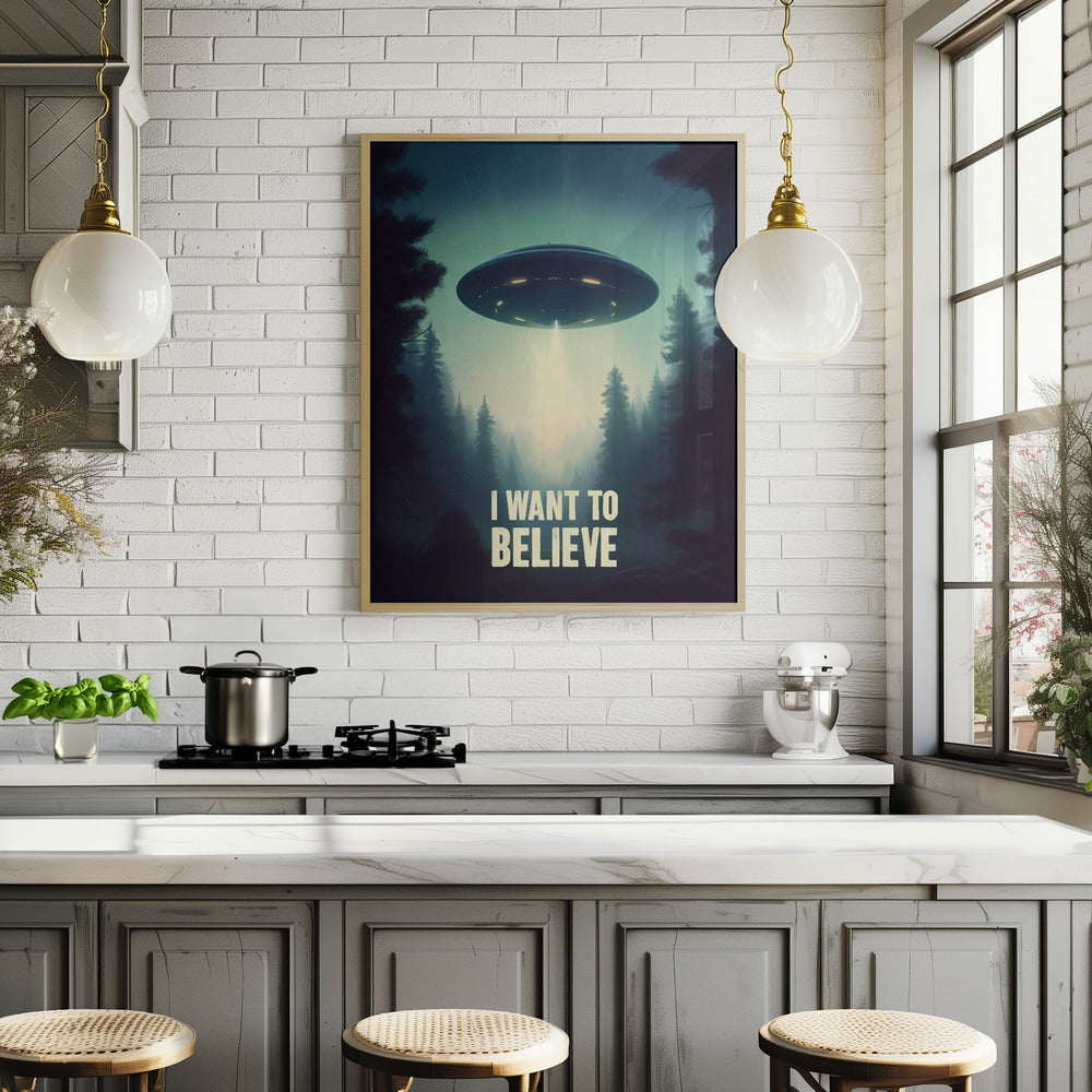 I Want To Believe - UFO Poster