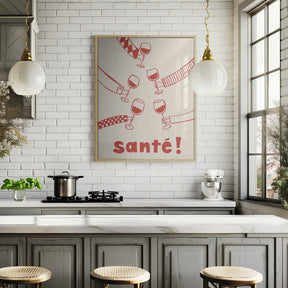 Santé! Wine Party with Friends Poster