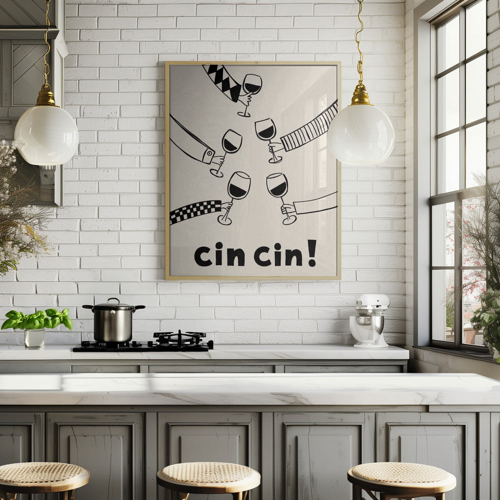 Cin cin! Wine Party with Friends Poster