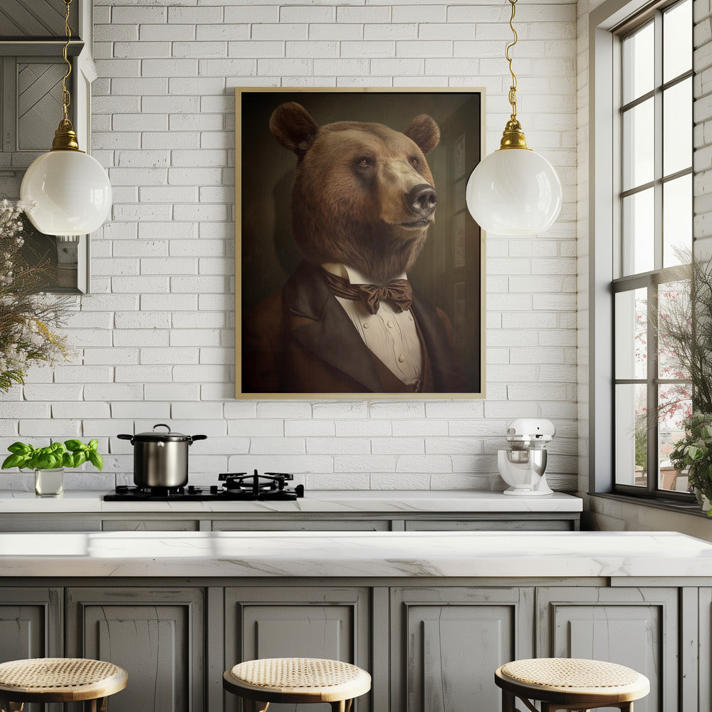 Bear Portrait Poster