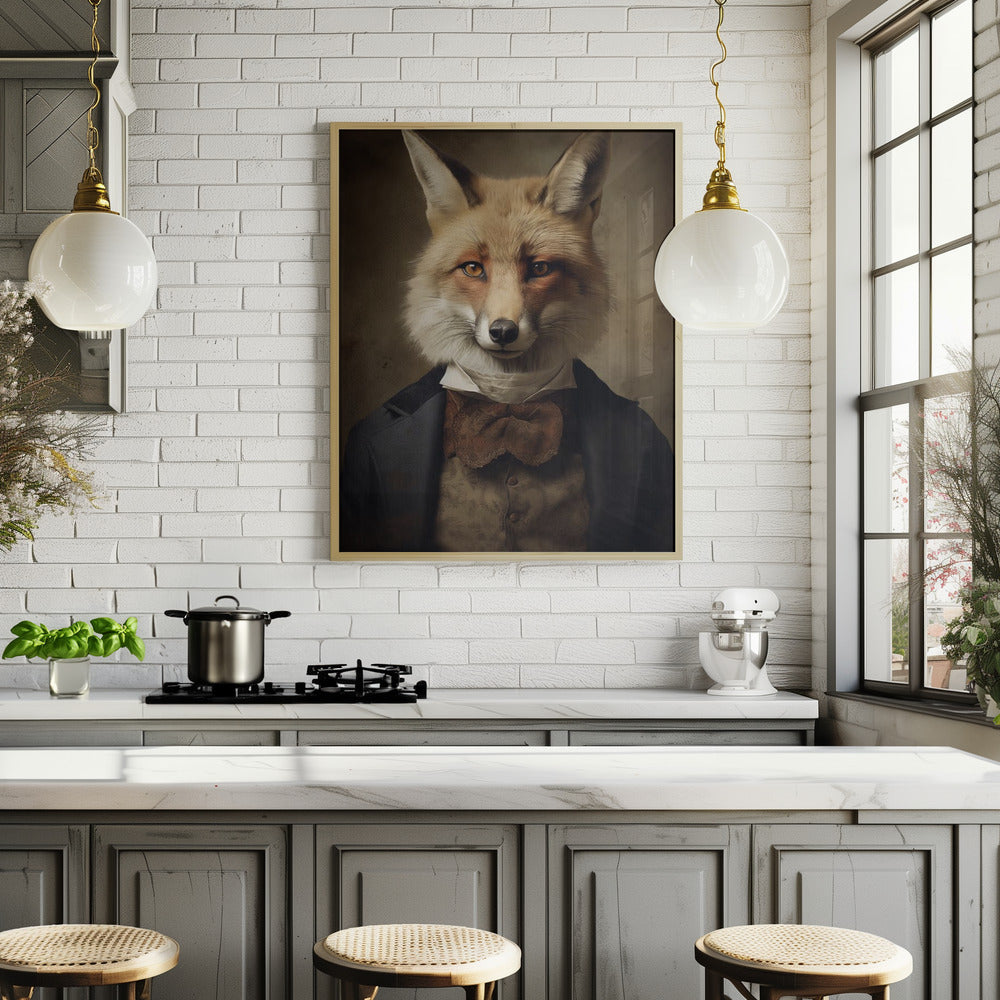 Fox Portrait Poster