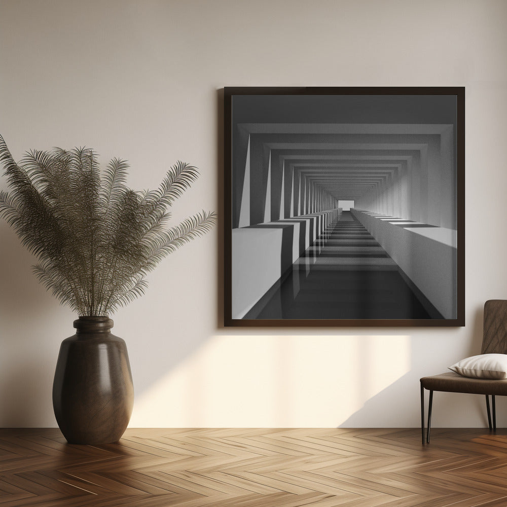 Corridor and Shadows Poster