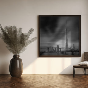 Dubai Downtown Cityscape, Dubai, UAE. Poster