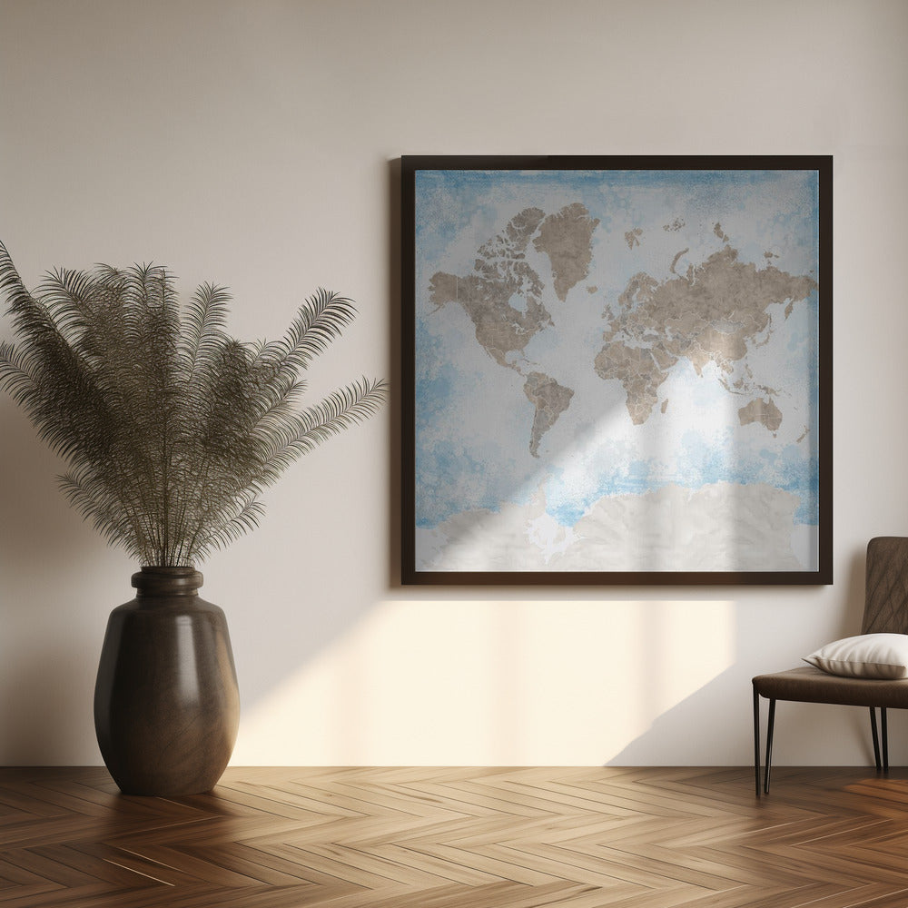 Ghada world map Poster