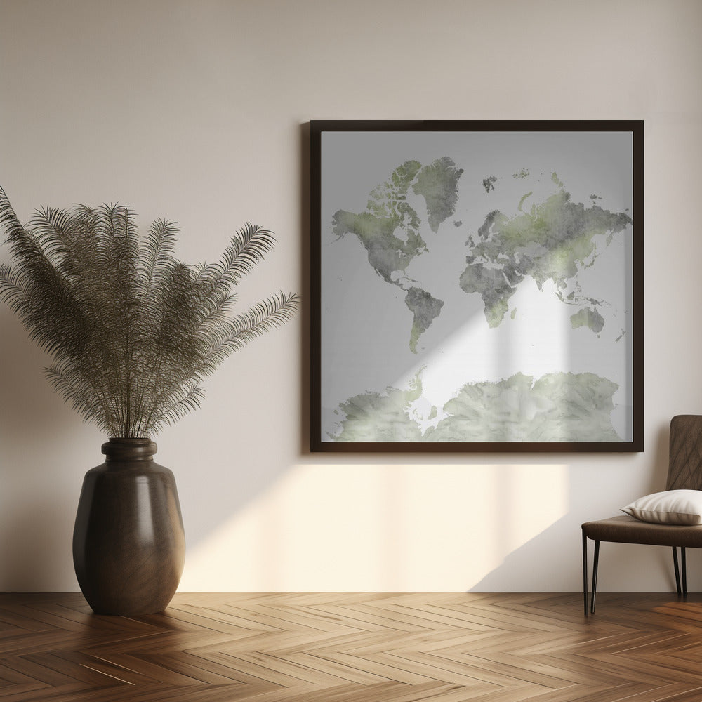 Hollace world map Poster