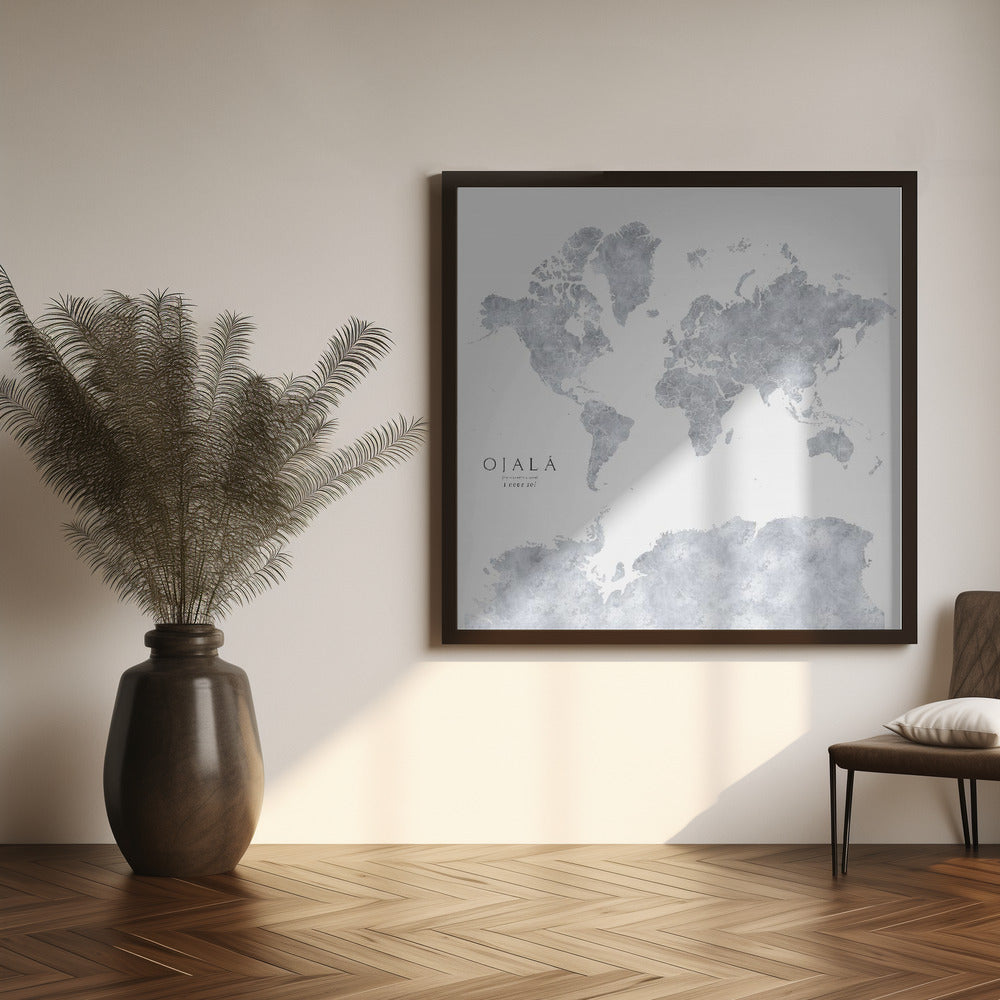 Ojalá world map Poster