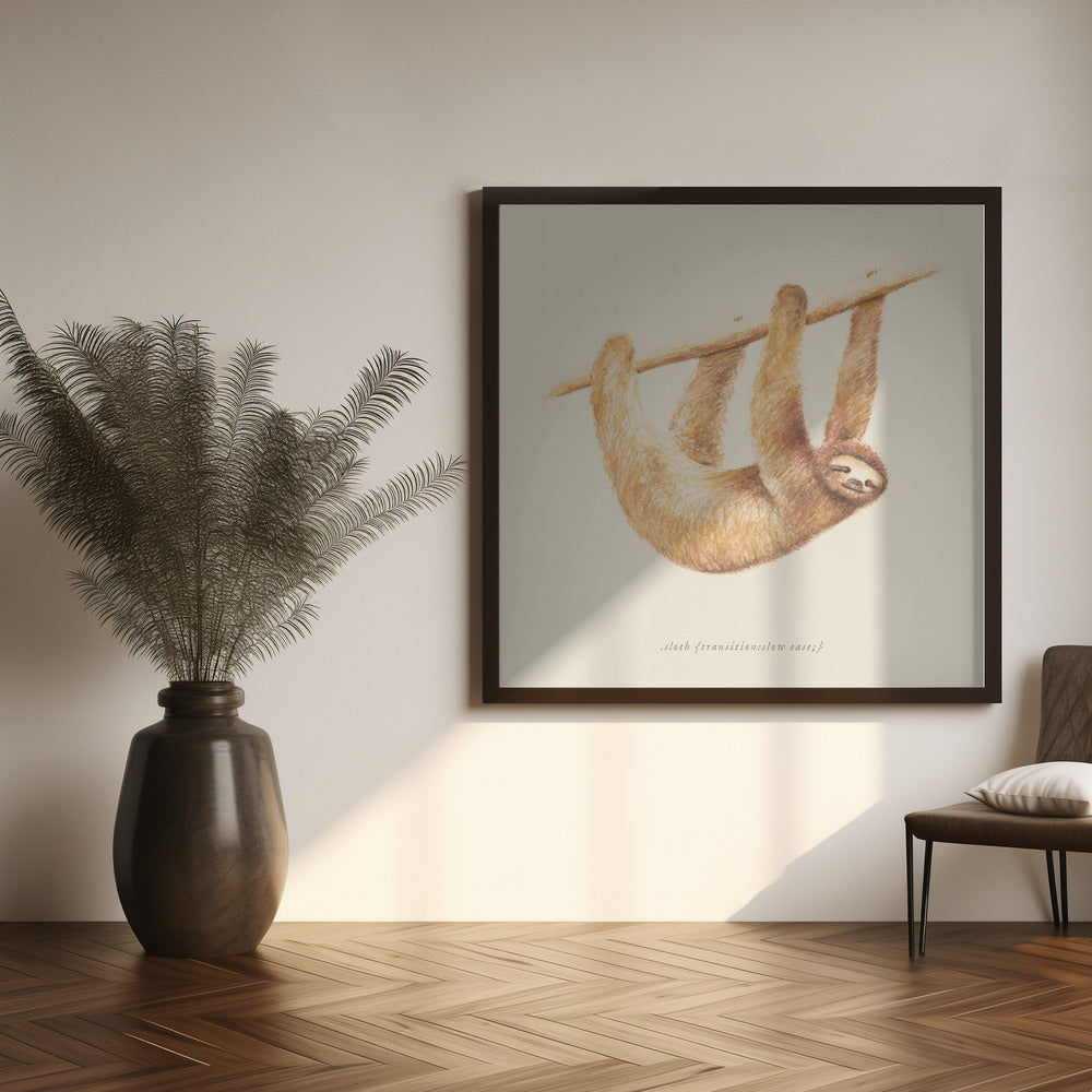 Css Animals   Sloth Poster