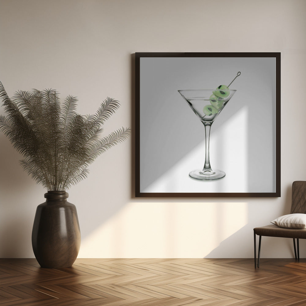 UFO Martini Poster