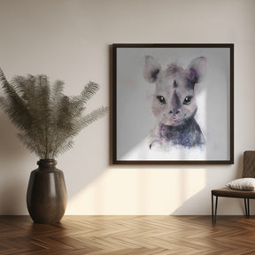 Baby Rhino Poster