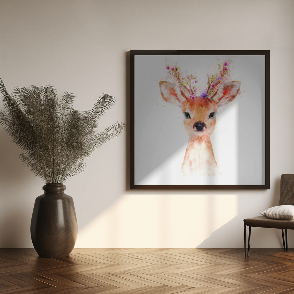 Baby Deer Poster