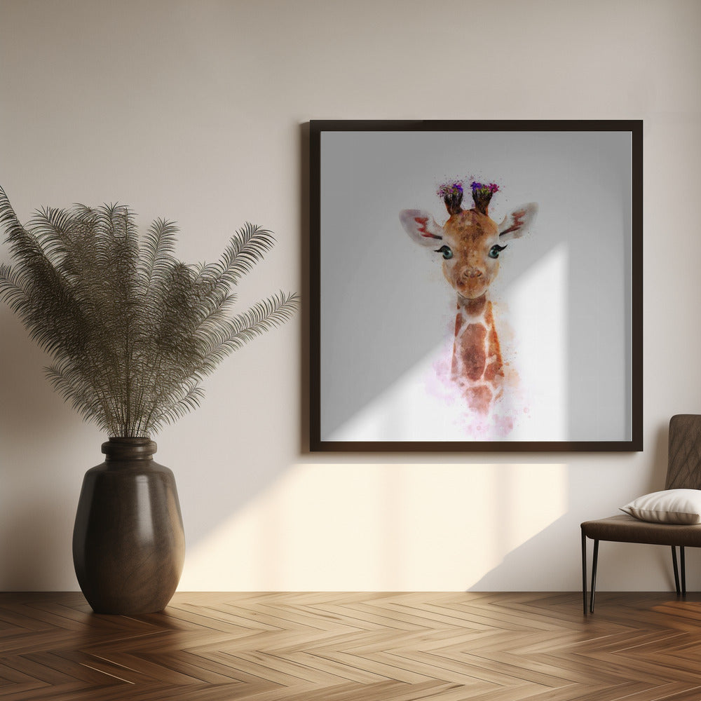 Baby Giraffe Poster