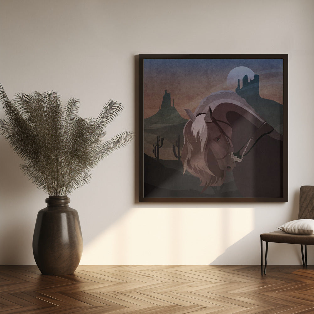 Cowboy Horse Poster