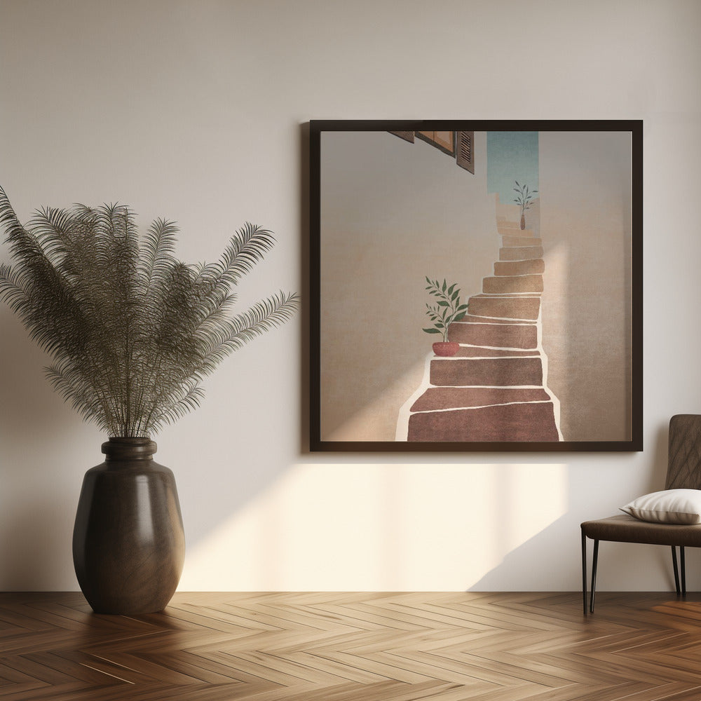 Morocco Stairs Poster
