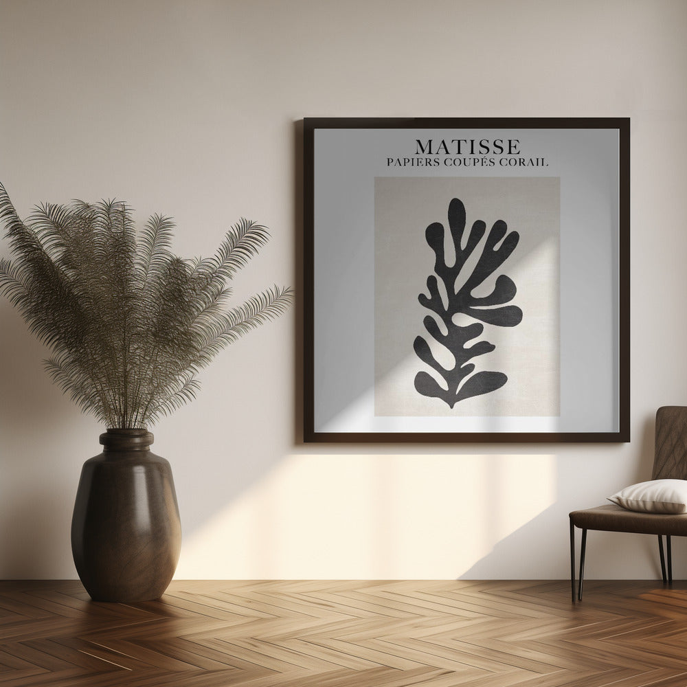 Light   Papier Découpé Coral Copy Poster