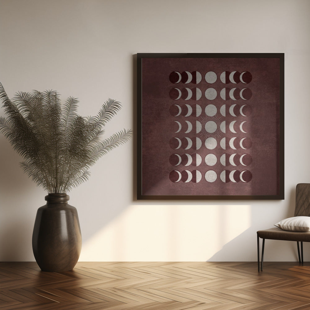 Visne Moons Phases Poster