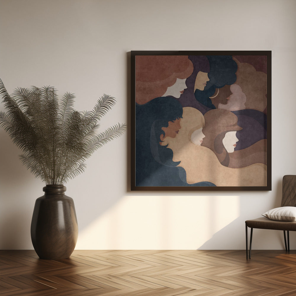 Abstract Women Poster