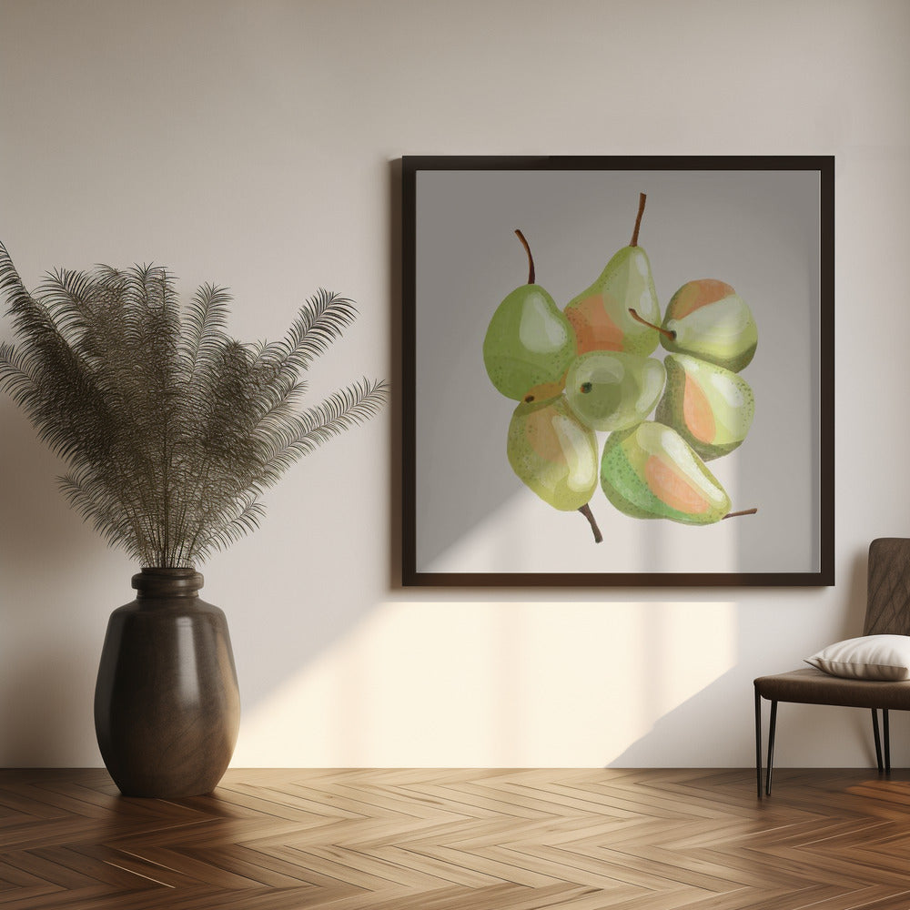 Seven pears Poster