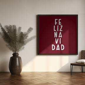 Simple feliz Navidad Poster