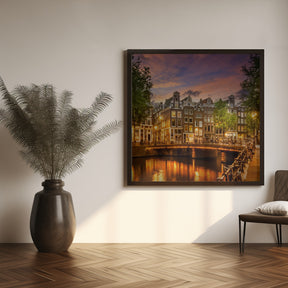 AMSTERDAM Idyllic impression from Singel Poster