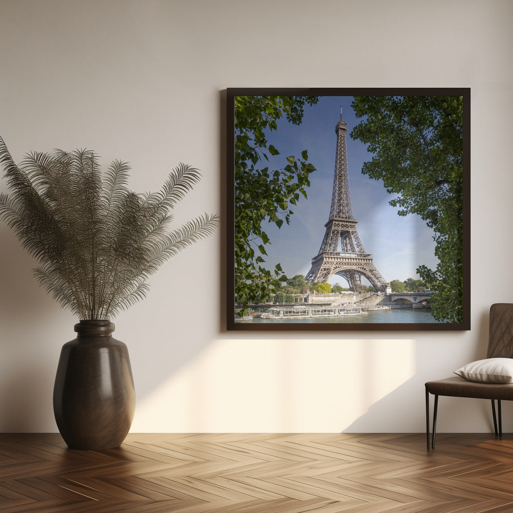 PARIS Eiffel Tower &amp; River Seine Poster