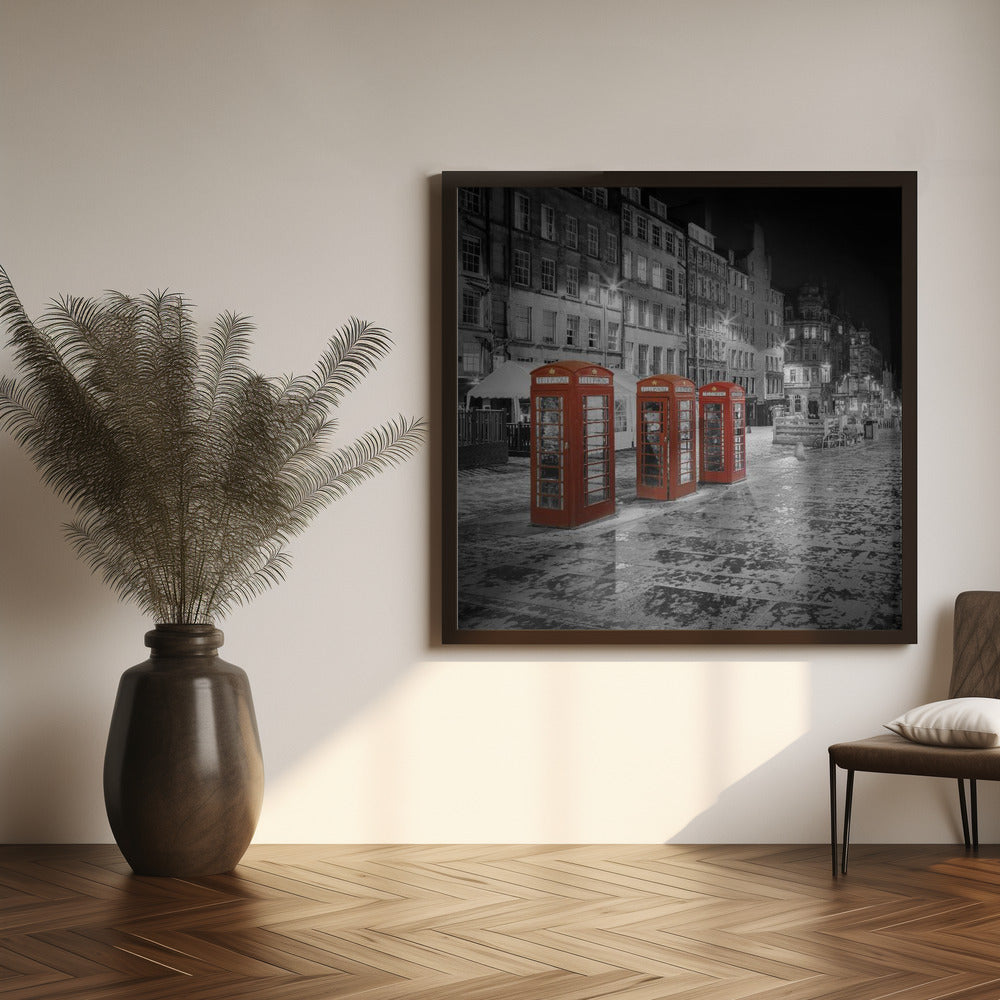 Evening impression of the Royal Mile in Edinburgh - Colorkey Poster