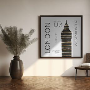 Urban Art LONDON Big Ben Poster