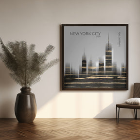 Urban Art NYC Skyline Poster