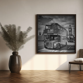 LONDON Classical Streetscene Poster