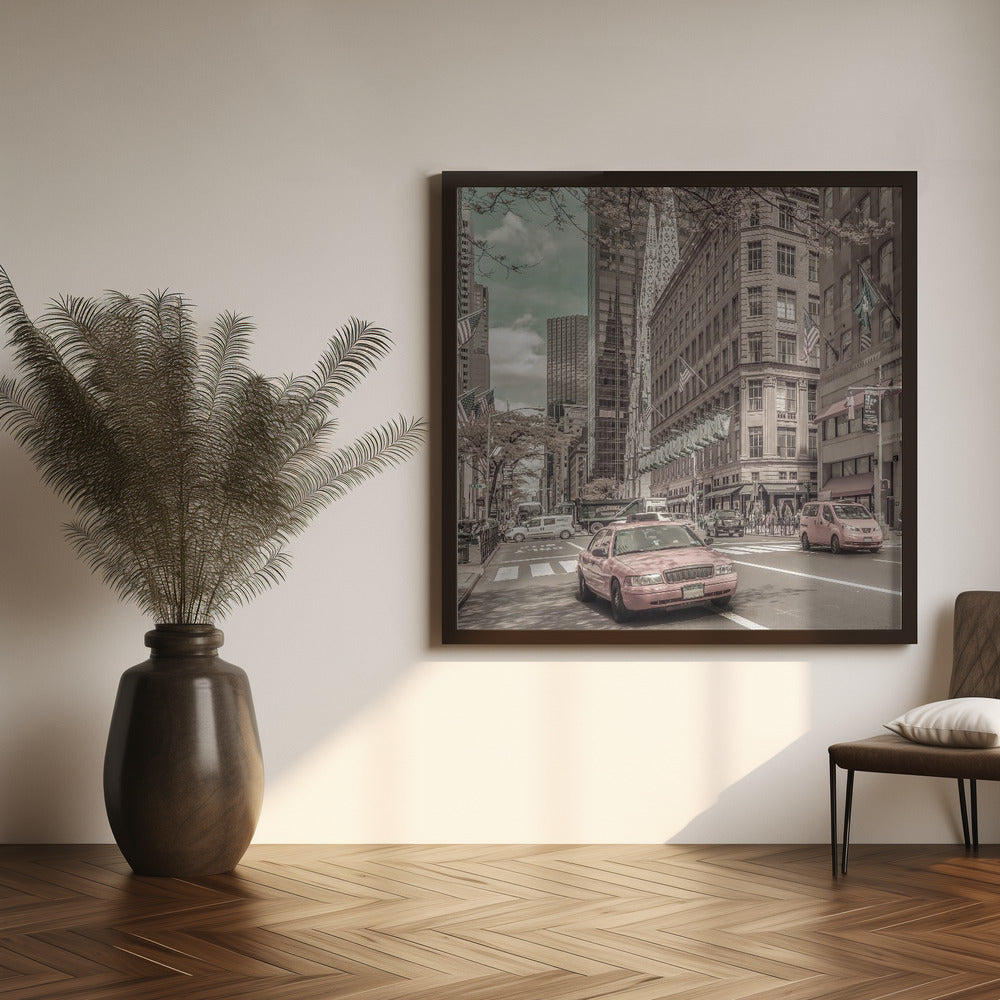 MANHATTAN 5th Avenue | urban vintage style Poster