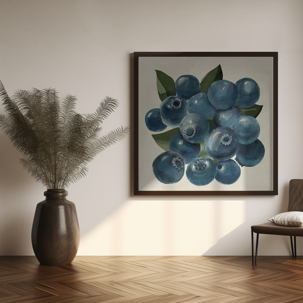 Blueberries Poster