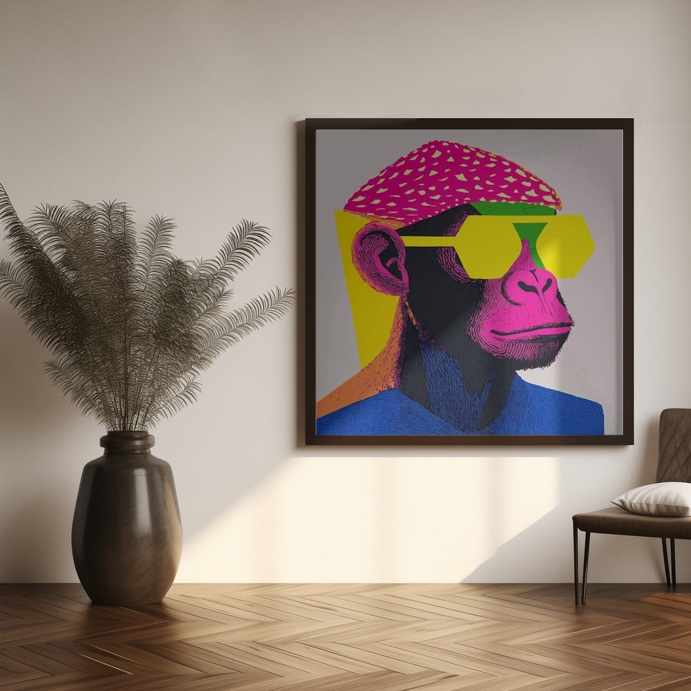 Cool Monkey Poster