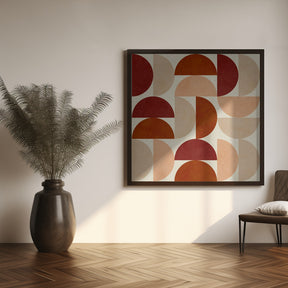 Autumn Mid Century Earthy 6 Poster