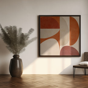 Autumn Mid Century Earthy 4 Poster