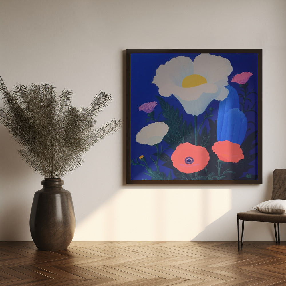 Fantasy Flowers Poster