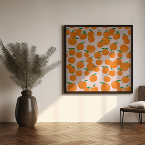 Oranges Pattern Poster