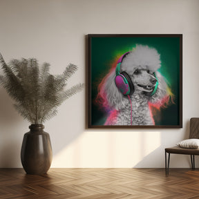 Party Poodle Poster