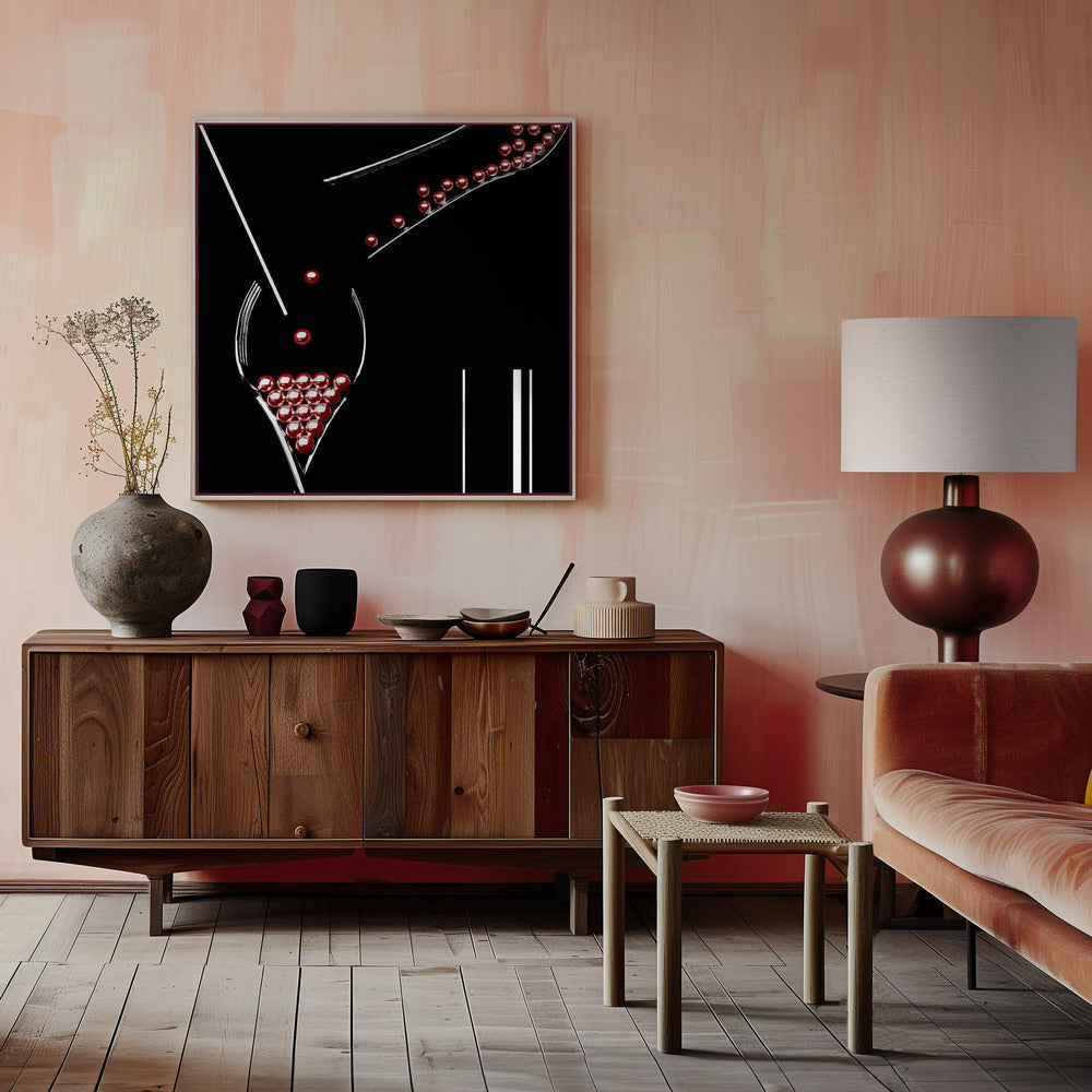 Straw ..Fork..and Marble Poster