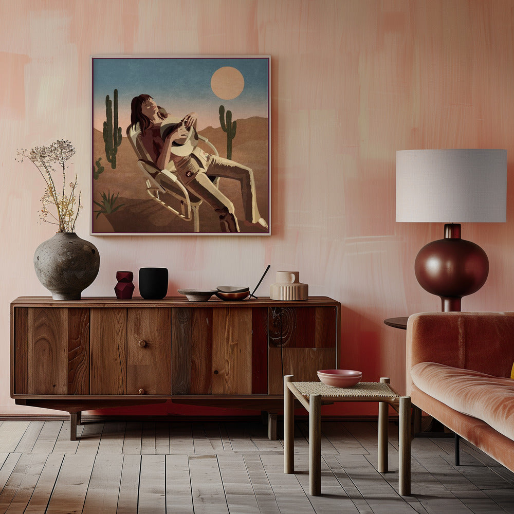 Batıda Dinlenen Kız Poster