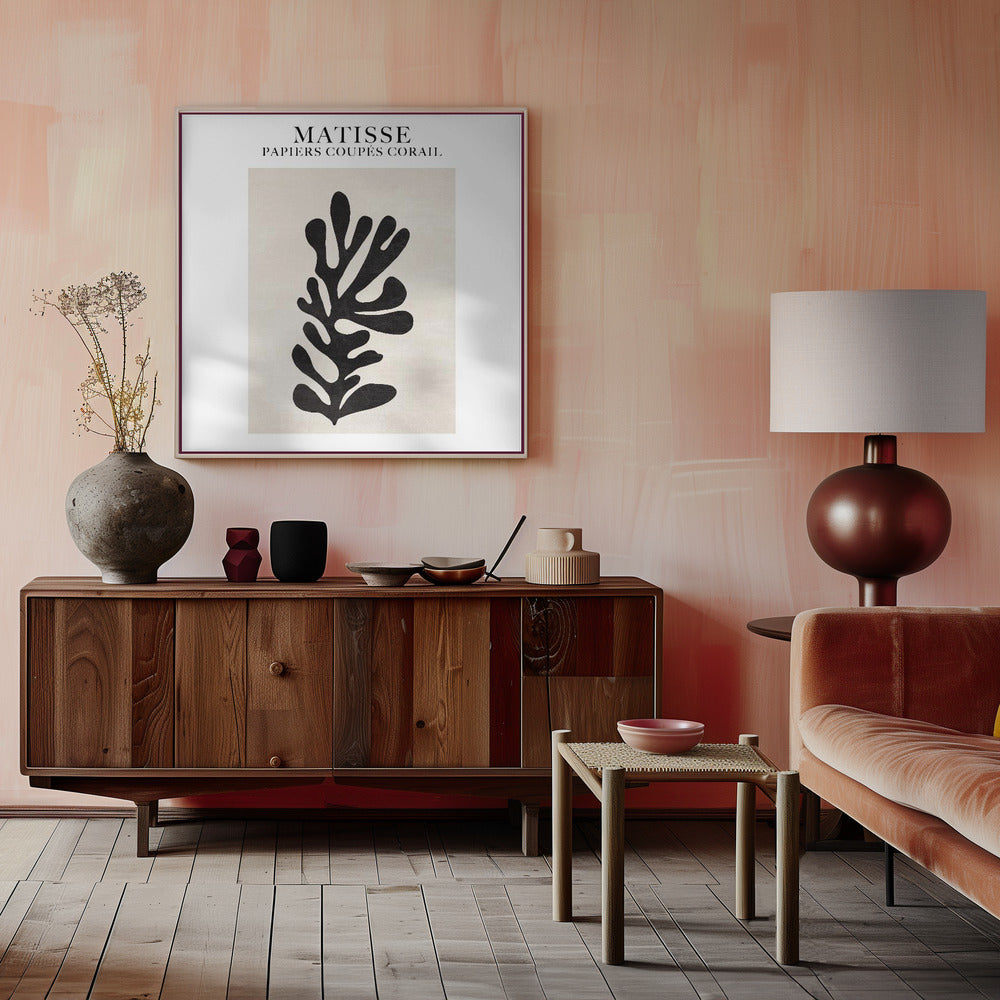 Light   Papier Découpé Coral Copy Poster